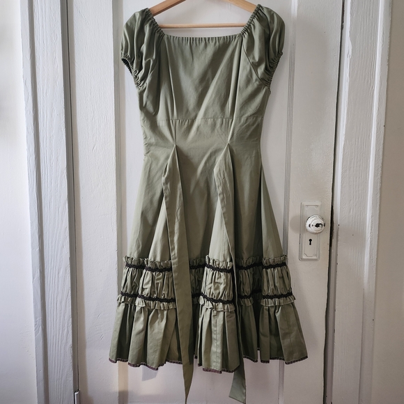 Mary Magdalene Carlotta OP Dress Lolita EGL Y2K Olive - Picture 4 of 5